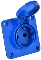 MAGNUM Розетка панельная SCHUKO РП17-3 с ув. фланц. IP54 IEK - foto