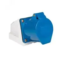 Розетка стационарная наружная 113 2Р+РЕ 16А 220В IP44 EKF - foto