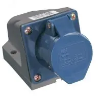 Розетка стационарная ССИ-123 2Р+РЕ 32А 200-250В IP44 IEK - foto